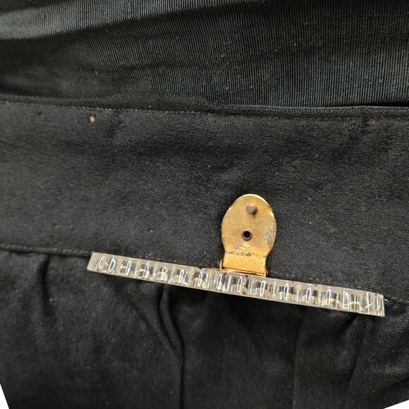 1940s The Meeker Company 100% Virgin Wool Maxi Clutch Lucite Clasp Gently Used - Picture 12 of 12